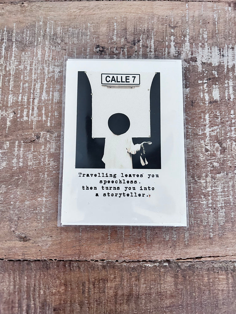 Travel inspired greeting card