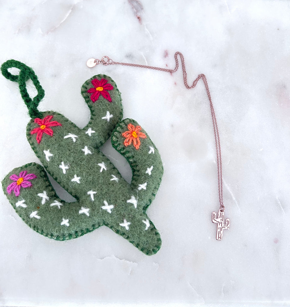 Saguaro Cactus necklace